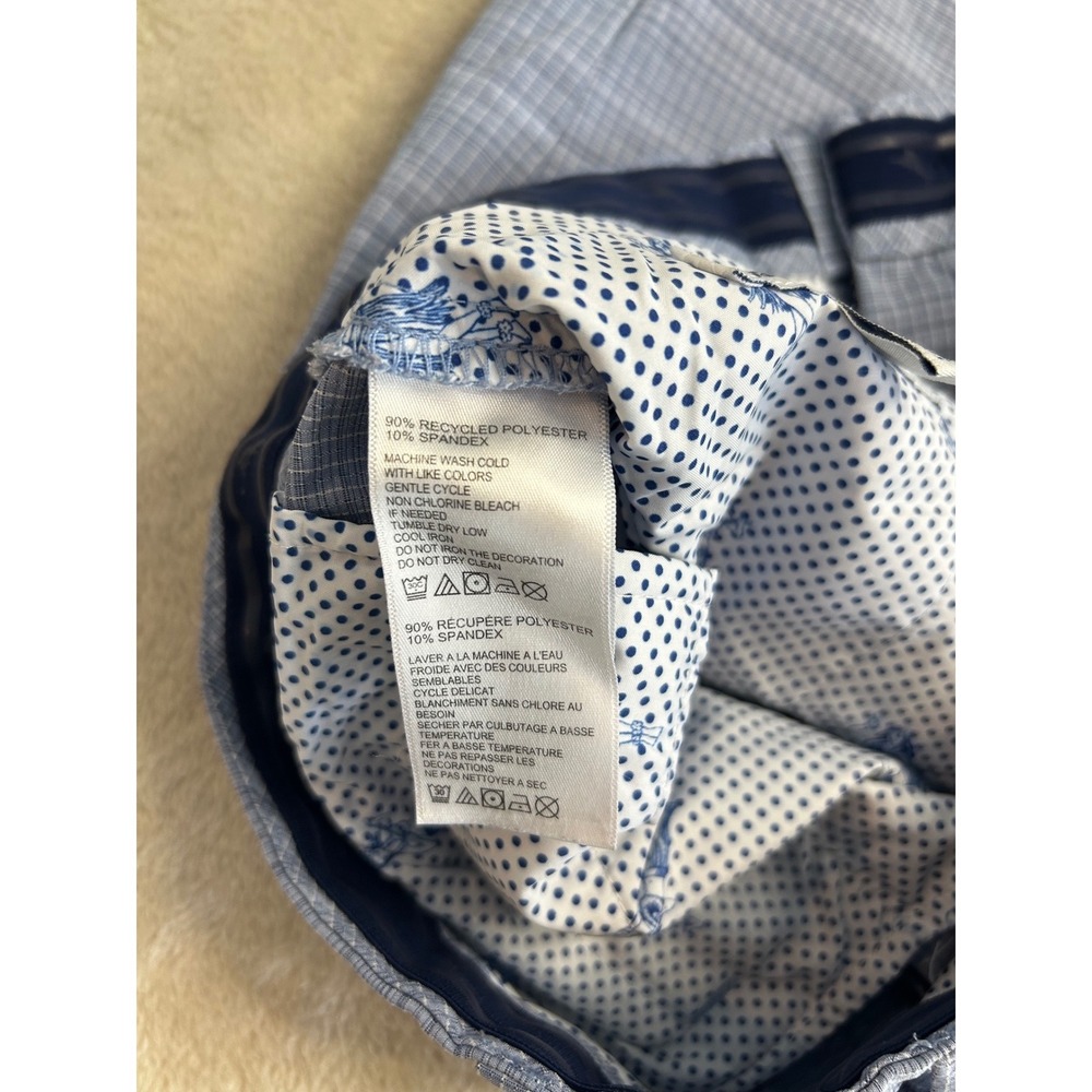 Tommy Bahama Men's Blue Plaid Shorts Size 30 Grid Check Golf Beach Casual - Picture 7 of 8